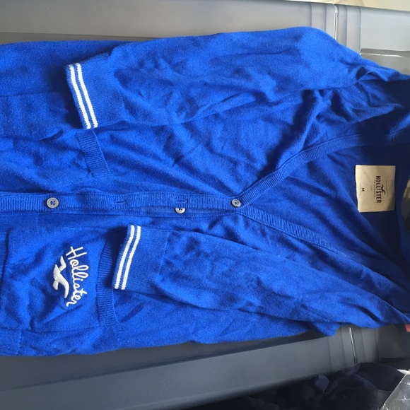 Hollister blue cardigan