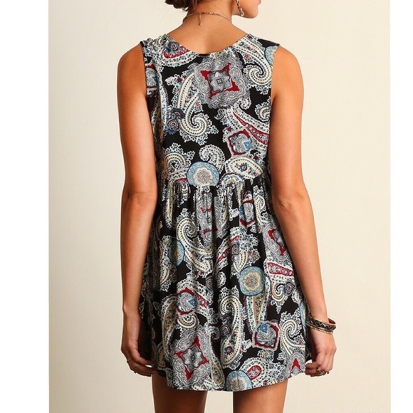 ❗️LAST M❗️Floral paisley print boho v neck dress - Picture 4 of 4