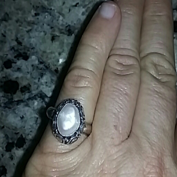 Pearl and Sterling Silver Ring