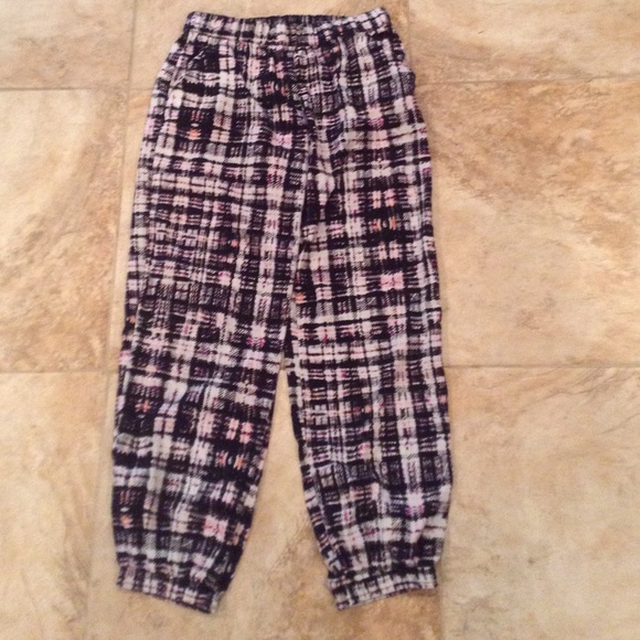 Retro print pants