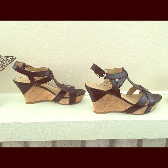 Black wedges by Guess