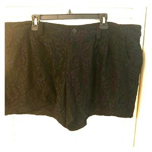 Forever 21 Plus Black Lace Shorts