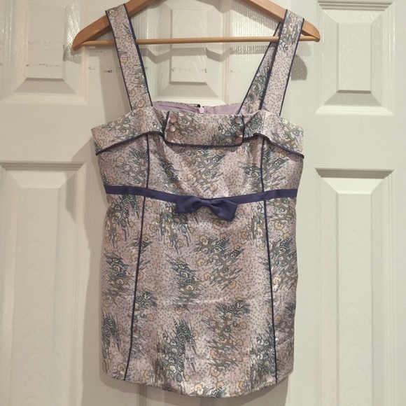 Marc by Marc Jacobs lilac pattern tank
