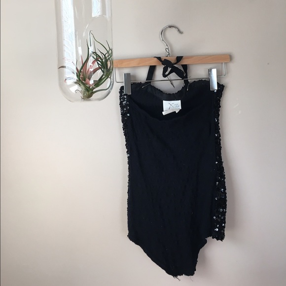 Black Sequined one piece - Picture 3 of 4