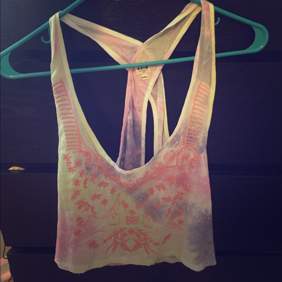 Open back crop top