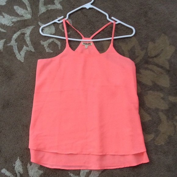 * SOLD * Neon pink tank top