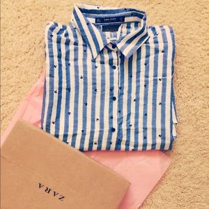Zara // 2016 summer new // Shirt Dress