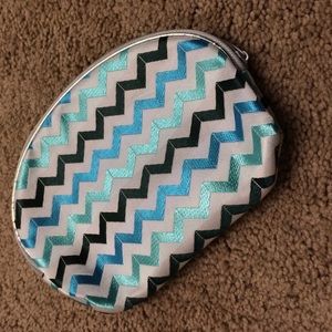 Chevron cosmetic bags