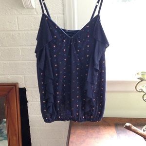 American eagle ruffle tank top
