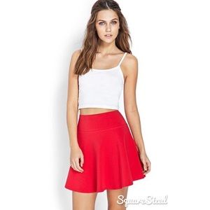 Red Skater Skirt