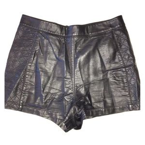 Forever 21 faux leather shorts