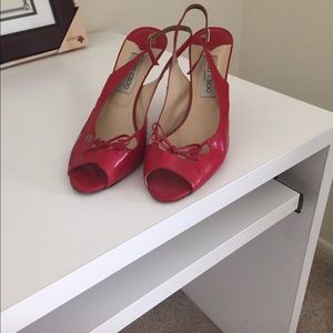 Jimmy choo red pumps