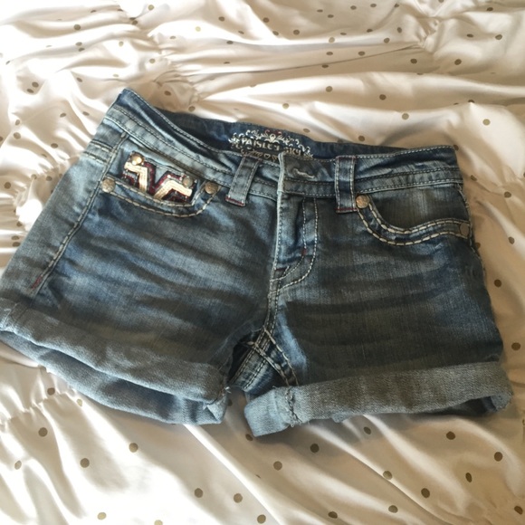 Paisley Sky denim shorts
