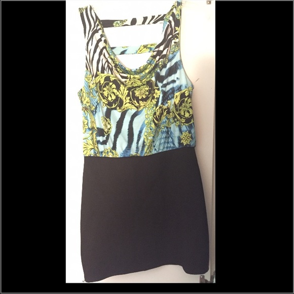 Multi print Mini dress - Picture 1 of 4