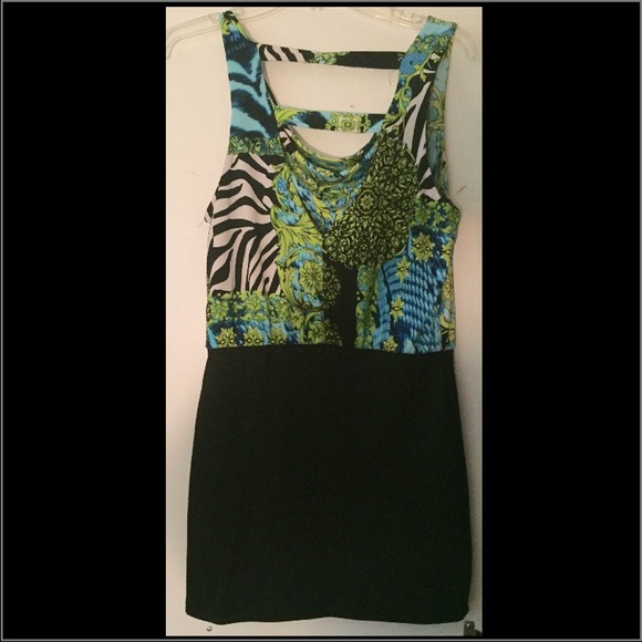 Multi print Mini dress - Picture 2 of 4