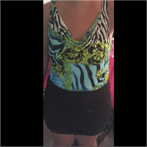 Multi print Mini dress - Picture 4 of 4