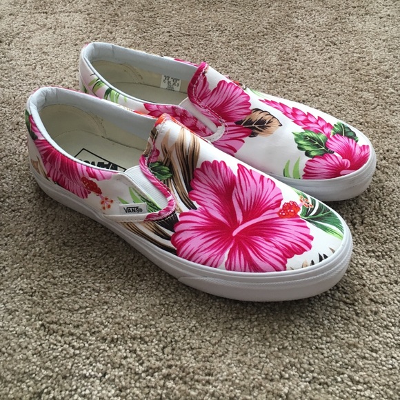 Hawaiian print vans