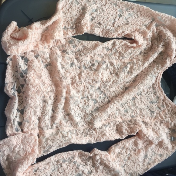 Never worn Hollister lace long sleeve