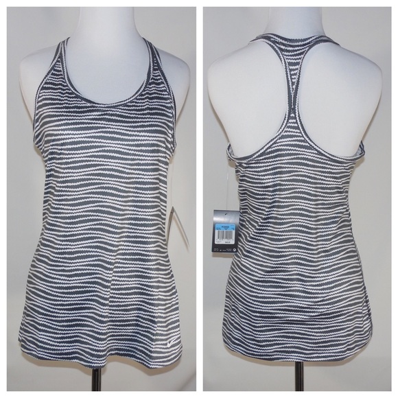 Sold- Nike striped dri-fit tank top