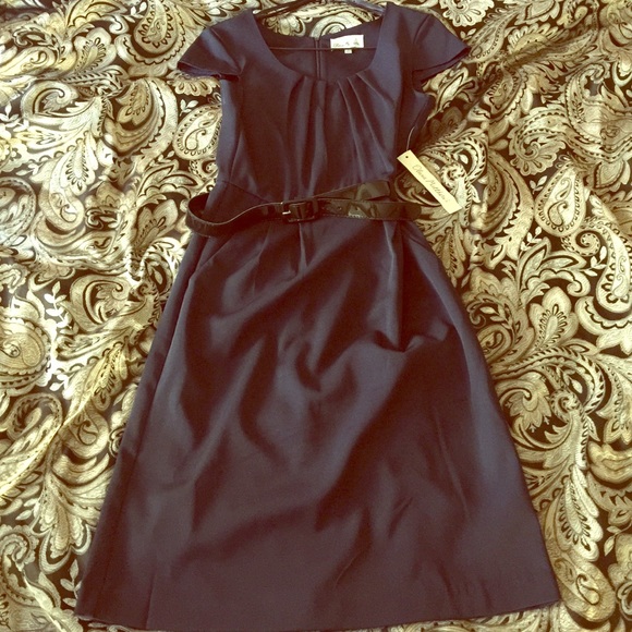 Navy blue career dress