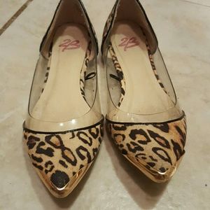 Leopard print flats