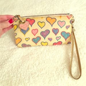 Dooney & Bourke Multicolor Heart Wristlet