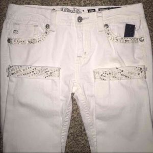 MISS ME 30 SKINNY ANKLE CUFFED JEANS!