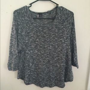 Urban outfitters Grey cropped sleeve sweater
