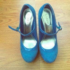 Bakers Meredith Turquoise Heels
