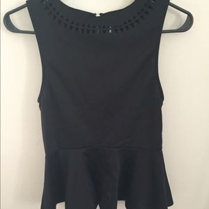 Urban outfitters Black Cut Out Babydoll top