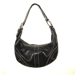 Authentic Coach Black Leather Hobo Purse