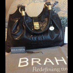 Brahmin leather shoulder bag
