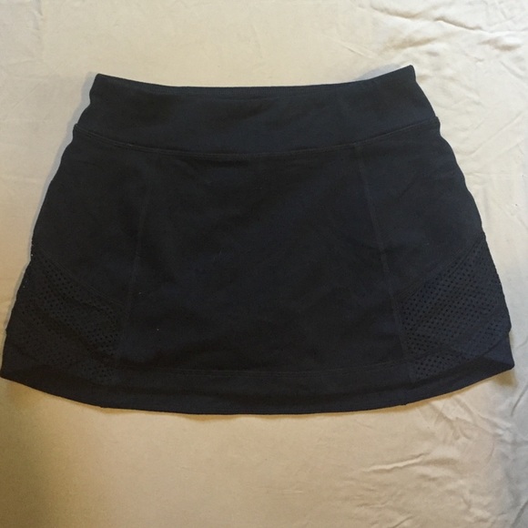Zella Skirt Built-in Shorts Zipper Pocket S Mesh