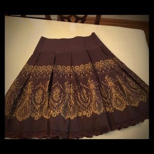 Anthropologie pleated skirt NWOT