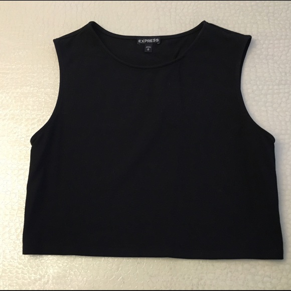 Express sleeveless crop top