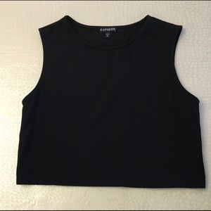 Express sleeveless crop top