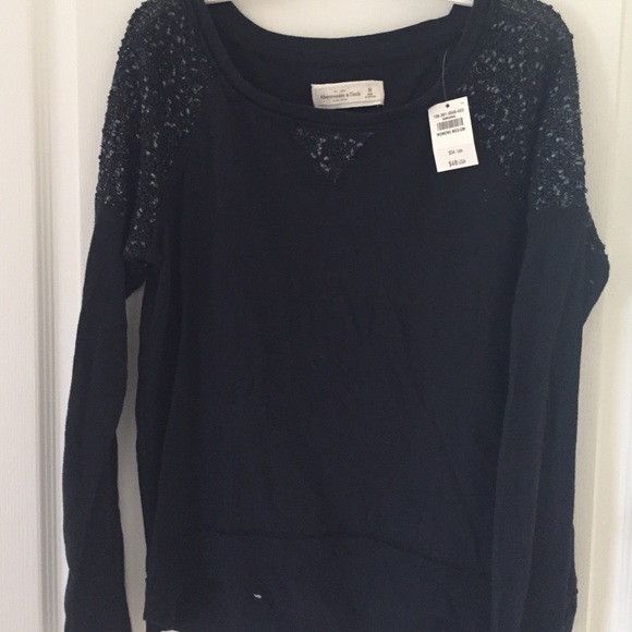 Abercrombie dark blue long sleeve