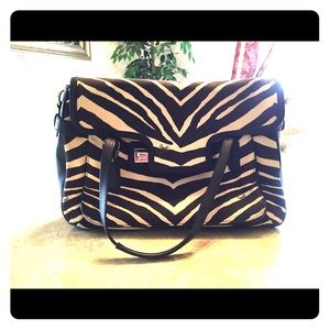 Coach Zebra Flap Satchel