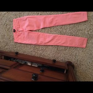 Pink skinny jeans