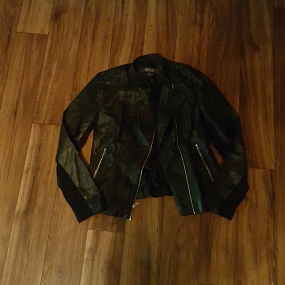 Black leather jacket