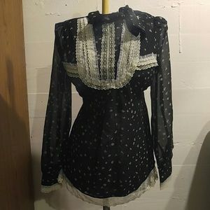Modcloth Neovictorian/Mori top
