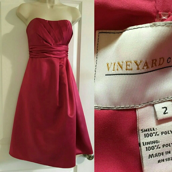 Vineyard Collection size 2 pink fuscia dress