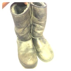 Silver sheik tall UGGS