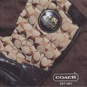 COACH all weather boots