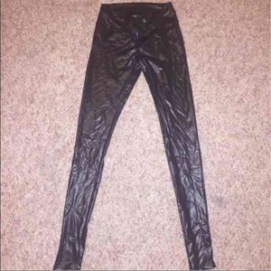 Bebe pleather leggings size Xs