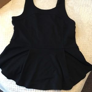 Black Armani Exchange peplum top