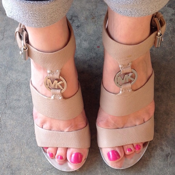 Michael Kors Shoes - Michael Kors Logo Sandals - 🎉HP@prettydonna🎉