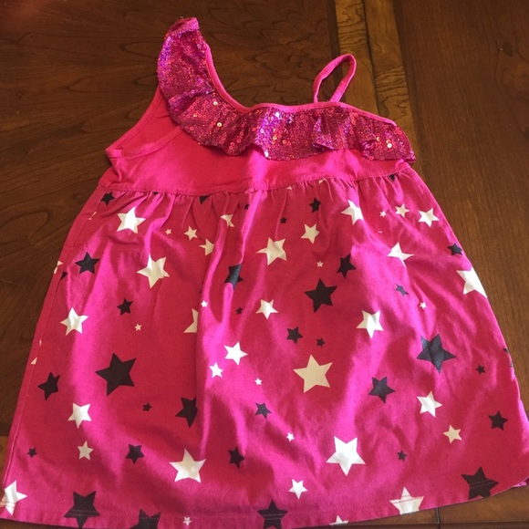 Justice sparkly star tank top