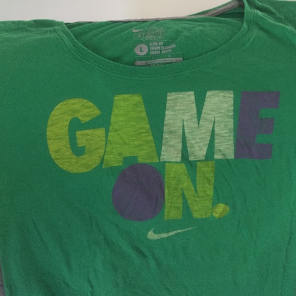 "Game On" Nike t-shirt, women's slim fit