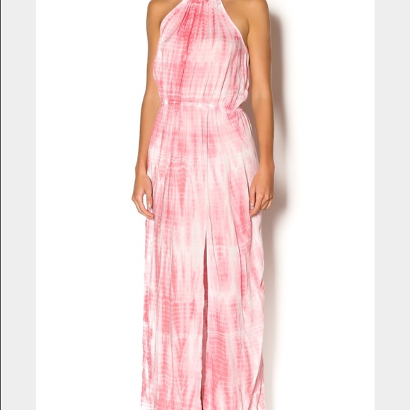 Elan Snake Print Pink Maxi Dress